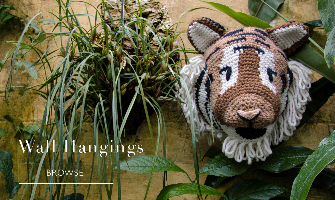 Wall hangings toft giant tiger head crochet pattern